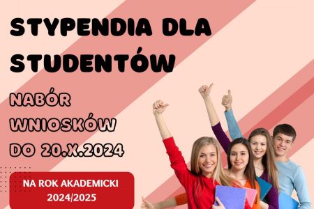Stypendia dla studentów -  trwa nabór wniosków! 